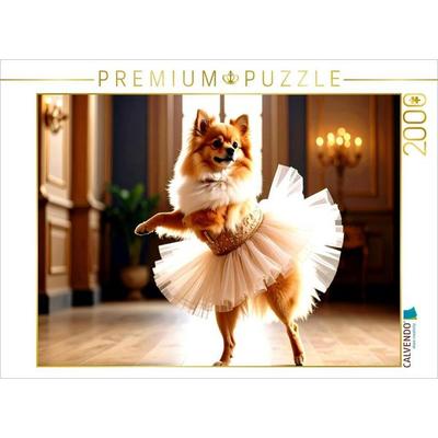 CALVENDO Puzzle Wenn dein Hund das Tanzen entdeckt | 2000 Teile Lege-Größe 90x67cm Foto-Puzzle für glückliche Stunden