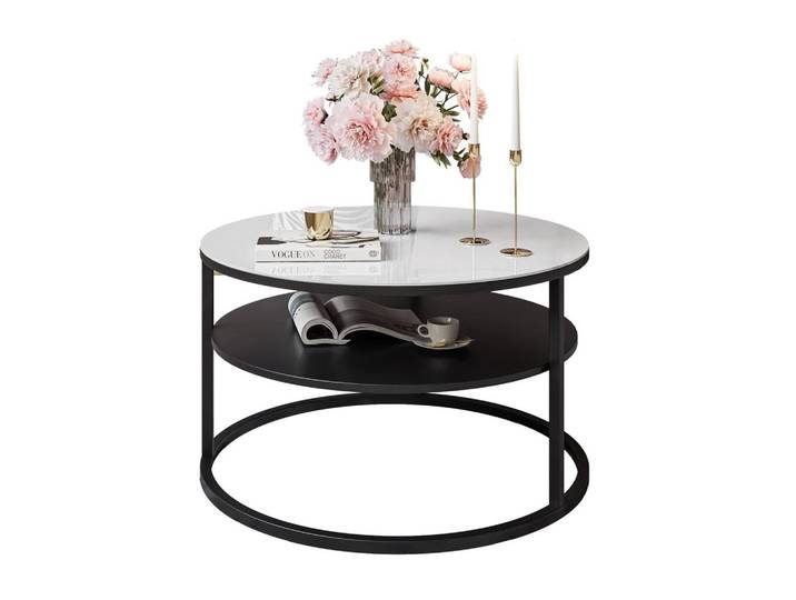 COUCHTISCH CIRI GLASS mit Regal