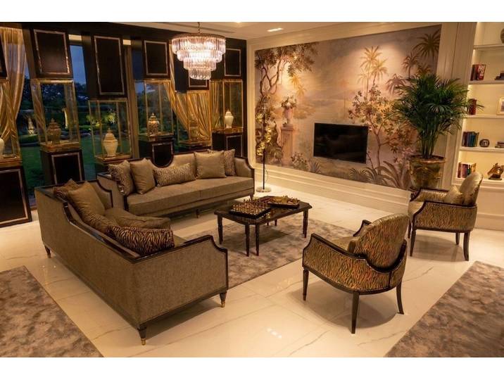 JVmoebel Polstergarnitur Wohnensemble Sofa Garnitur Polstergruppe Wohnzimmer Couchtisch Design, (5-tlg), Made in Europa