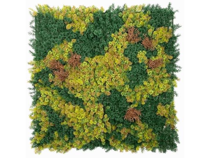 Primaflor - Ideen in Textil Kunstpflanzen-Wand - MOOS Mix, 100 x 100 cm, UV-Stabilisierte künstliche Pflanzenwand, Mooswand zu Wandmontage, Wandpaneele