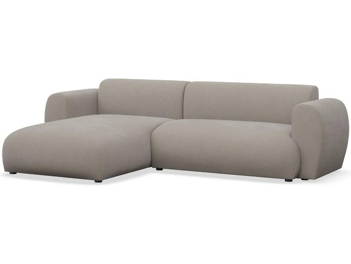 Selsey Emia – L-Form Ecksofa mit Schlaffunktion, pflegeleichte Chenille, links ausgerichtet, Greige
