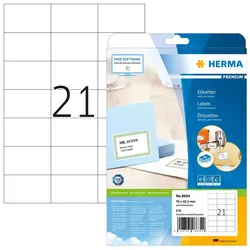 HERMA Etiketten Premium A4 70x42.3 mm weiß Papier matt 210 St.