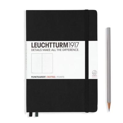 LEUCHTTURM1917 Notizbuch Medium (A5), Hardcover, 251 nummerierte Seiten, Schwarz, Dotted, Gebundene Ausgabe von , Leuchtturm1917