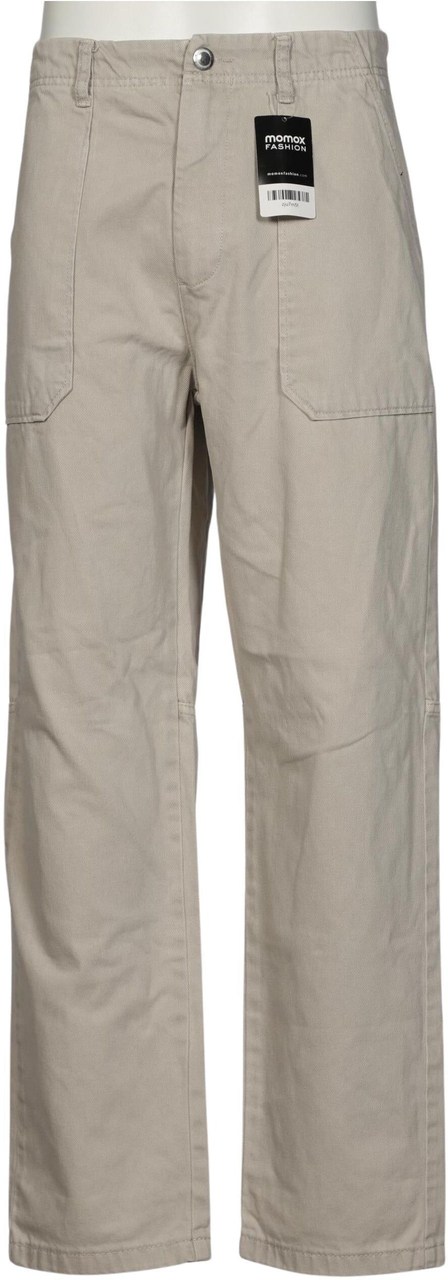 bershka Herren Jeans, Beige, Gr. W31, Baumwolle - Second Hand