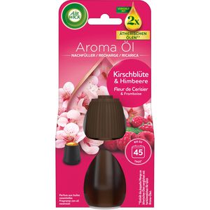 Airwick Raumduft Aroma-Öl Flakon, Diffuser, 20 ml, Nachfüller, ätherische Öle, Kirschblüte & Himbeere