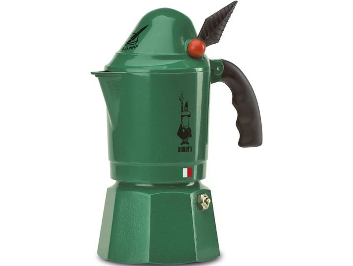 Espressokocher BIALETTI Break Alpina , grau (aluminiumfarben), 0,13 l, 3, Kaffeemaschinen, Espressokocher, 3 Tassen