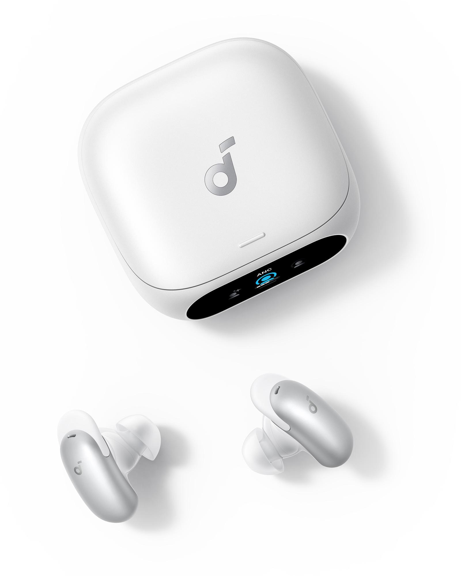 soundcore Liberty 5 Pro In-Ear Bluetooth-Kopfhörer Noise Cancelling Display; weiß D1203G21