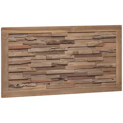 vidaXL Bettkopfteil Natur Massivholz Teak
