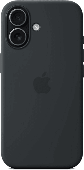 REACONDICIONADO Seminuevo Muy bueno Apple Funda de silicona con MagSafe, Para iPhone 17, Compatible correa Crossbody, Negro