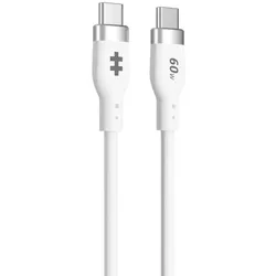 Hyper® HyperJuice USB-C Silikon-Ladekabel (1.5m/5ft) - Weiß