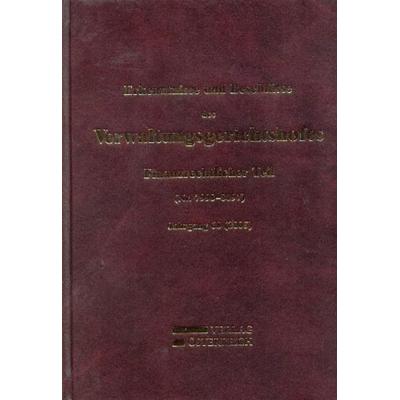 Erkenntnisse und Beschlüsse des Verwaltungsgsgerichtshofes, Gebundene Ausgabe von , Verlag Österreich, 978-3-7046-5458-8