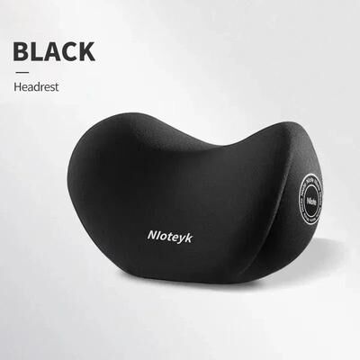 Uplifted Finds Memory Foam Car Neck And Lumbar Support Set Universal Fit black Pillow