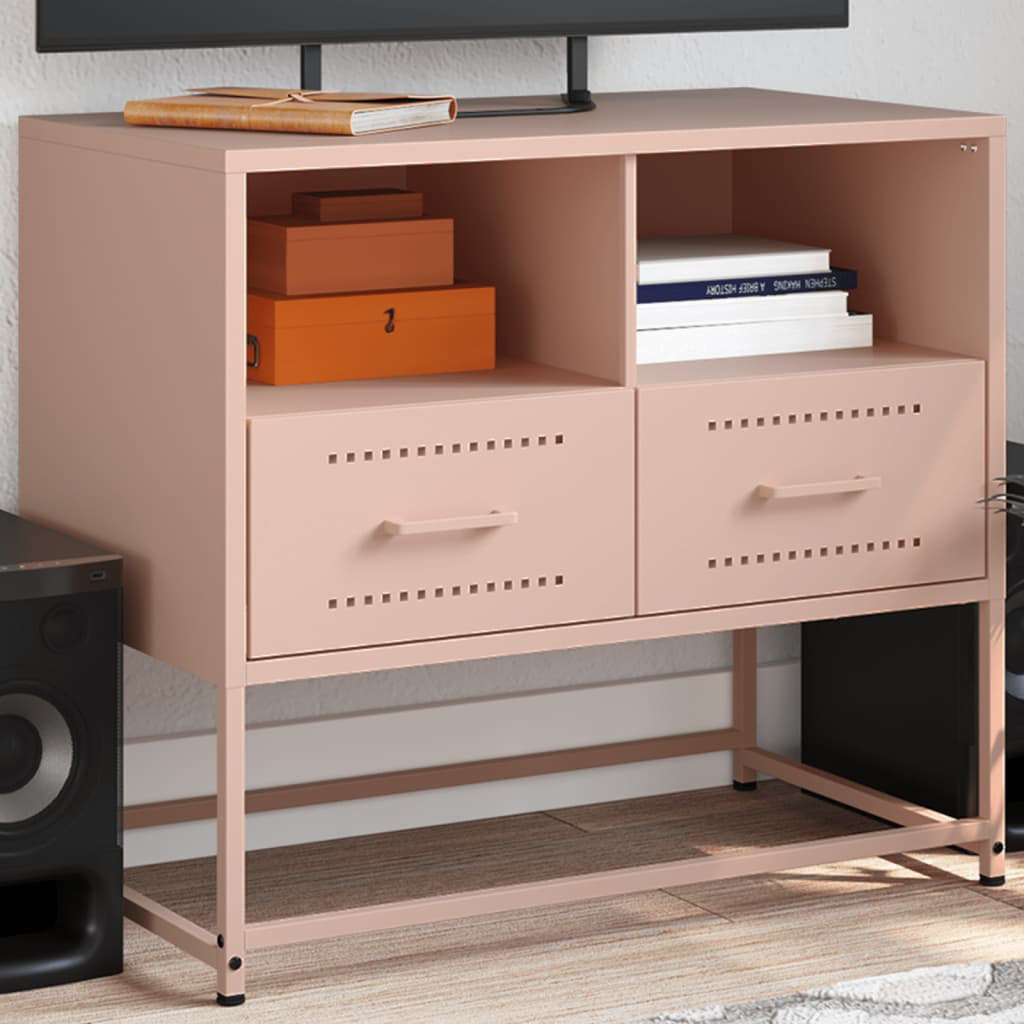 Latitude Run Antwana TV Stand for TVs up to 24" Antique Pink/Pink 68cm