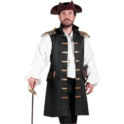 Thetru Piratenweste mit Epauletten für Herren (XXL)
