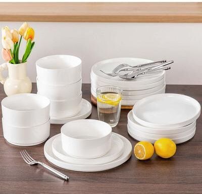 MALACASA LEAH 18-piece Porcelain Dinnerware Set (Service for 6)