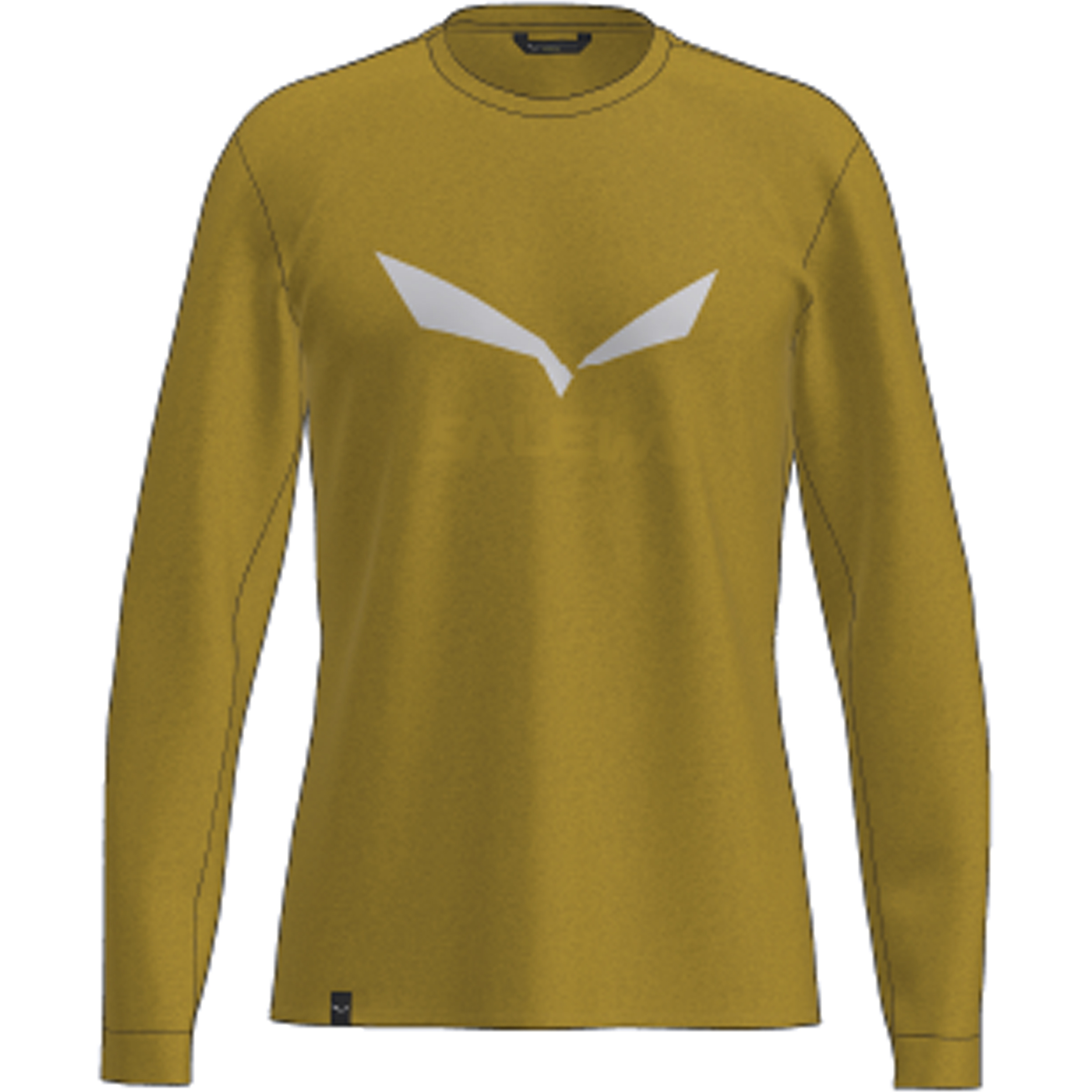 Salewa Solidlogo DRY Herren Longsleeves olive oil Größe L Camping Elastisch