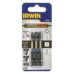 Irwin, Bits, Impact Tipps Set Set 3 PCs 50 mm T15, T20, T25