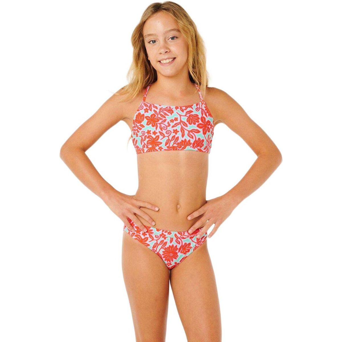 RipCurl Sunshine Squad 3P Set-girl bright red (4851) 8 14CGRV-4851-8