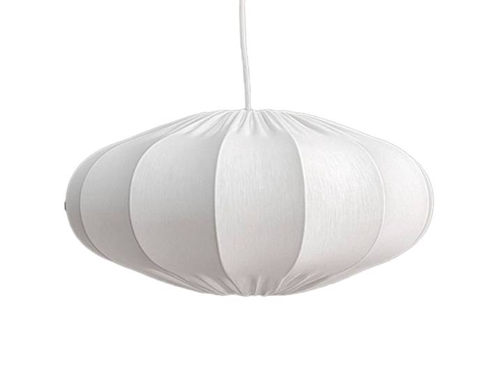 Suspension en métal et coton blanc 40x40x18cm