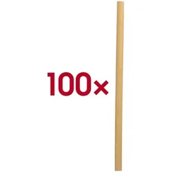 Papstar Strohhalme aus Schilf »pure Cocktail-Trinkhalme 20cm« 100 Stück grün