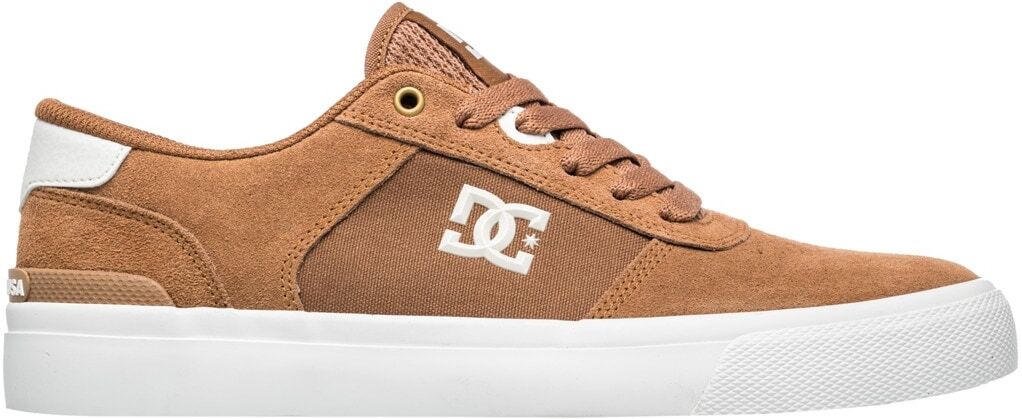 Skateschuh DC SHOES "Teknic S", Herren, Gr. 6(38), orange (rubber), Obermaterial: Leder [Kuh] / Futter: Textil / Außensohle: Gummi., Schuhe Skateschuh