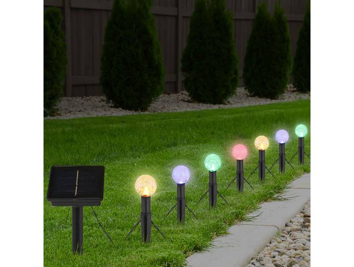 Guirlande lumineuse solaire 36352-20 3 x 15 x 770cm Transparent/Noir