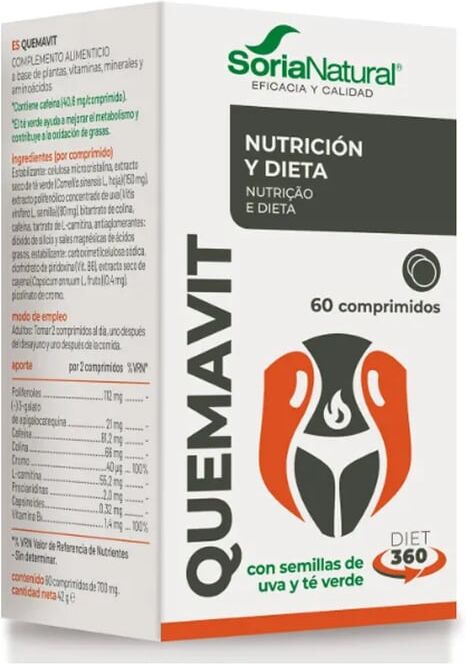 Soria Natural Quemavit 60 Tabs