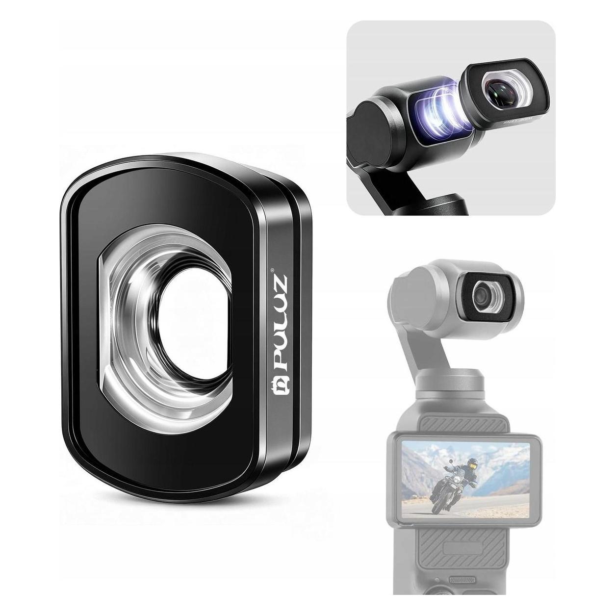 Puluz Weitwinkelobjektiv 112? Magnetisches Weitwinkelobjektiv für DJI Osmo Pocket 3 und 4 / PU1108B (PULUZ)
