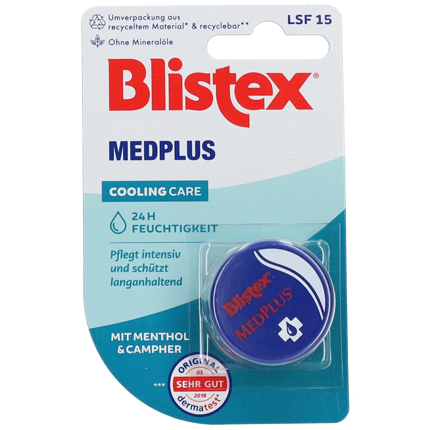 Blistex MedPlus Creme ohne Mineralöl Tiegel 7 ml
