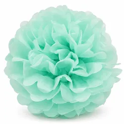 Creativery 1 Pompon 50cm XXL Seidenpapier Pompoms Papierblumen Hängedeko Partydeko Mint