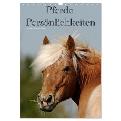 Pferde-Persönlichkeiten - ausdrucksstarke Gesichter verschiedener Pferderassen (Wandkalender 2026 DIN A3 hoch), CALVENDO Monatskalender