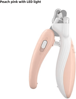 Inspire Curations PawPerfect LED Nail Clipper & Electric Grinder Set peach Pink