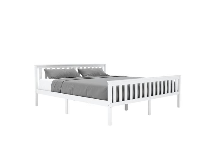 Bett Holz EMILY 180 x 200 cm weiss