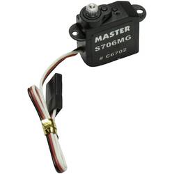 Master Modellbau Mini-Servo S706 MG Analog-Servo Getriebe-Material: Titanium Stecksystem: Uni (Graupner / JR / Futaba) C6702