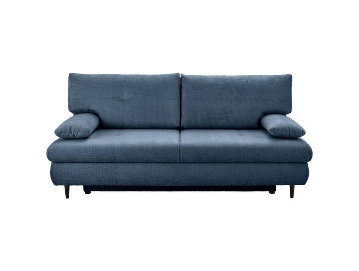 Schlafsofa, Blau, 212x105x97 cm, Textil, Liegefunktion & Bettkasten, Modern, CARRYHOME