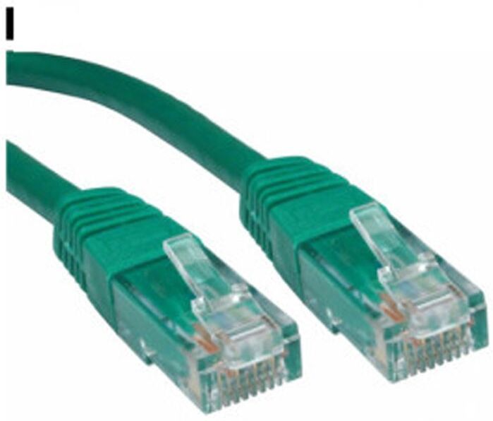 Microconnect Cat5e U/UTP PVC Network Cable, RJ45 to RJ45 - 15m Green