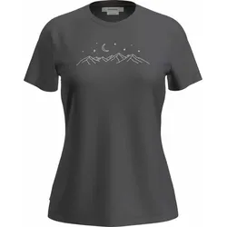 Icebreaker Damen 150 Tech Lite T-Shirt Sparkling Stars - L - OBSIDIAN