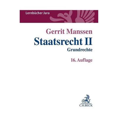 Staatsrecht II, Taschenbuch von Gerrit Manssen, C.H. Beck