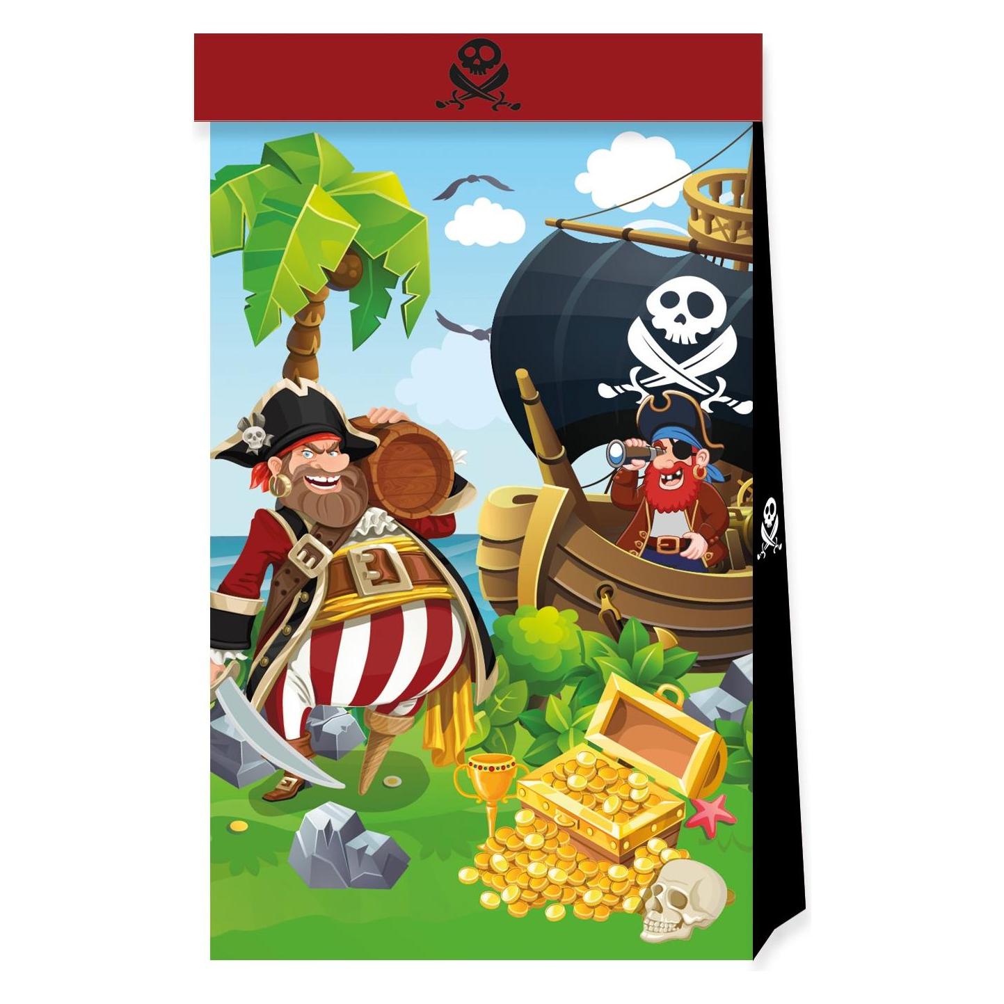 Magni Partytüten Piraten 4er FSC-Mix (4x) (32834456)