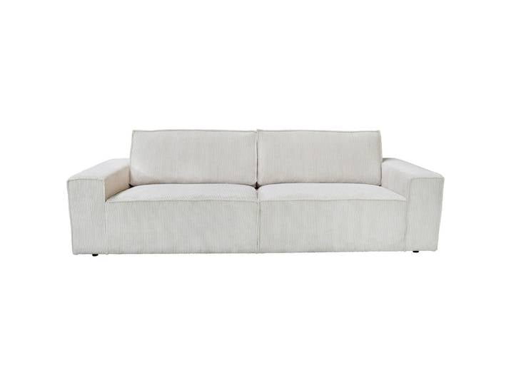 Carryhome 3-Sitzer-Sofa, Natur, Kunststoff, Füllung: Schaumstoff, 248x76x95 cm, Rücken echt, haustierfreundlicher Bezug, Wohnzimmer, Sofas & Couches, Sofas, 3-Sitzer Sofas