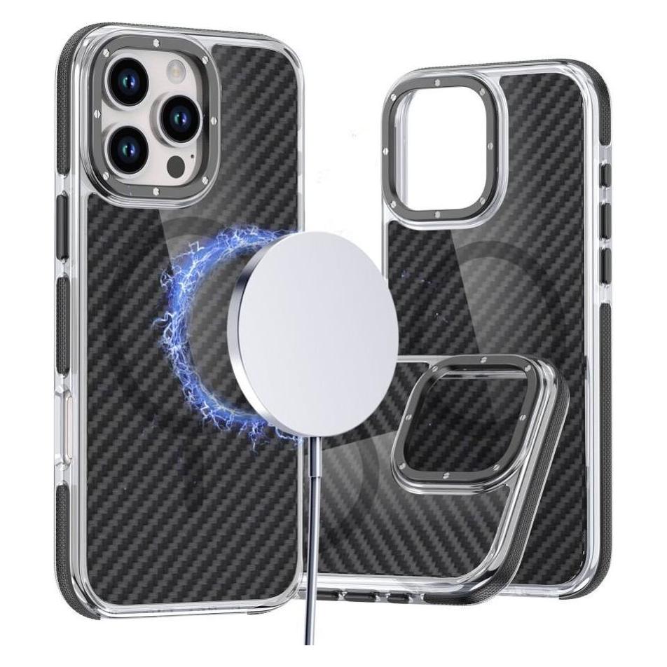 OEM Hülle mit Rückseitendeckel für iPhone 17 Pro / 18 Pro aus Fasermaterial, MagSafe, schwarz (Apple iPhone 17 Pro) (75026003)