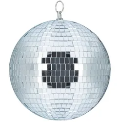 Relaxdays Discokugel 20 cm Silber