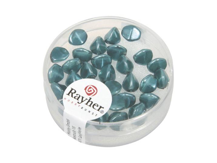 Rayher Glasperle Dreikant 7 mm 32 Stück