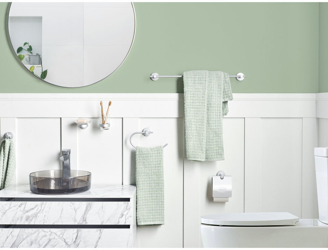 Beliani Zaruma 6 - Piece Bathroom Hardware Set Silver