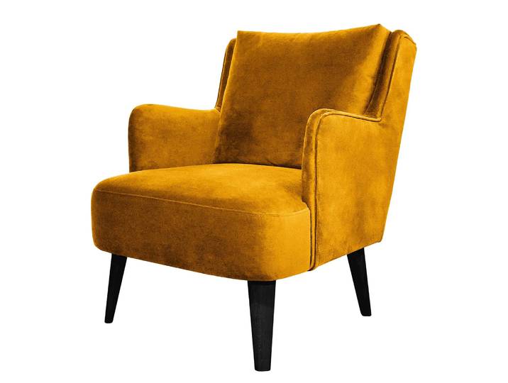 Fauteuil Bariri I Jaune/Jaune moutarde Velours 67 x 90 x 80cm