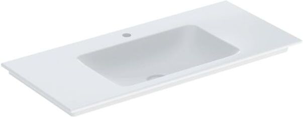 Geberit One Möbel-Waschtisch 505010014 105 cm, Hahnloch mittig, ohne Überlauf, weiß KeraTect