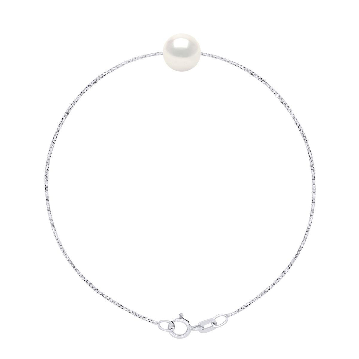 Armband echte Süßwasser-Zuchtperle rund 8-9 mm