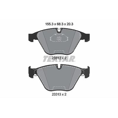 Textar Bremsbelagsatz, Scheibenbremse [Hersteller-Nr. 2331211] für BMW