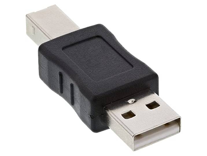 InLine 33443A USB 2.0 adapter, stekker A op stekker B