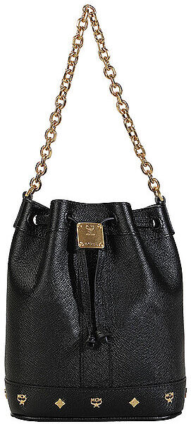 MCM Ledertasche - Bucket Bag DESSAU Mini schwarz EG